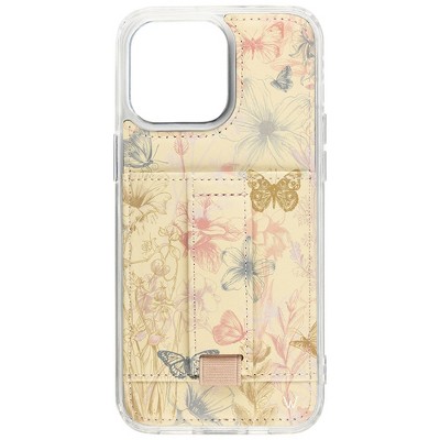 Walli Cases Butterfly Reverie by Jade Roper Tolbert Phone Case with Wallet and Finger Strap