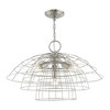 Livex Lighting Brooklyn 4 - Light Chandelier in  Brushed Nickel - 4 of 4