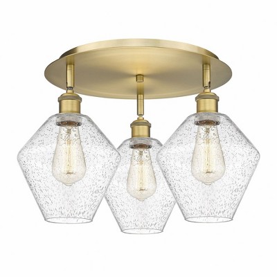 Cindyrella - 3 Light Flush Mount In Industrial Style-11 Inches Tall and 19.75 Inches Wide
