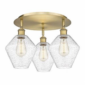 Cindyrella - 3 Light Flush Mount In Industrial Style-11 Inches Tall and 19.75 Inches Wide - 1 of 1