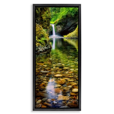 Stupell Industries Clear Stream Waterfall Photography, 15" x 31"
