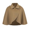 Ladies' Short Cape Style Wool Imitating Coat - 4 of 4
