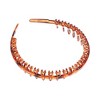 Unique Bargains Women's Fashion Anti-Slip Toothed Hairband Amber 1 Pc - 4 of 4