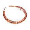 Unique Bargains Women's Fashion Anti-Slip Toothed Hairband Amber 1 Pc - image 4 of 4