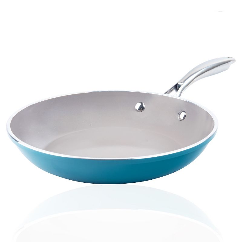 Gotham Steel Aqua Blue 8" Nonstick Fry Pan with Stay Cool Handle, 2 of 5
