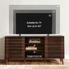 Subrtex Solid Wood TV Stand for TVs Up to 60" With Double Sliding Doors And Storage - 4 of 4