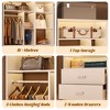 Aheaplus Corner Closet Organizer System with 2 Drawers - 4 of 4