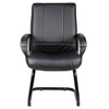 Caressoft Mid Back Guest Chair Black - Boss Office Products: Upholstered, Metal Frame, Fixed Arms - 4 of 4