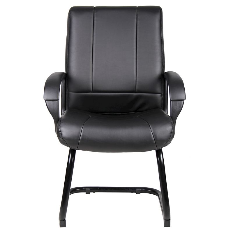 Caressoft Mid Back Guest Chair Black - Boss Office Products, 3 of 7