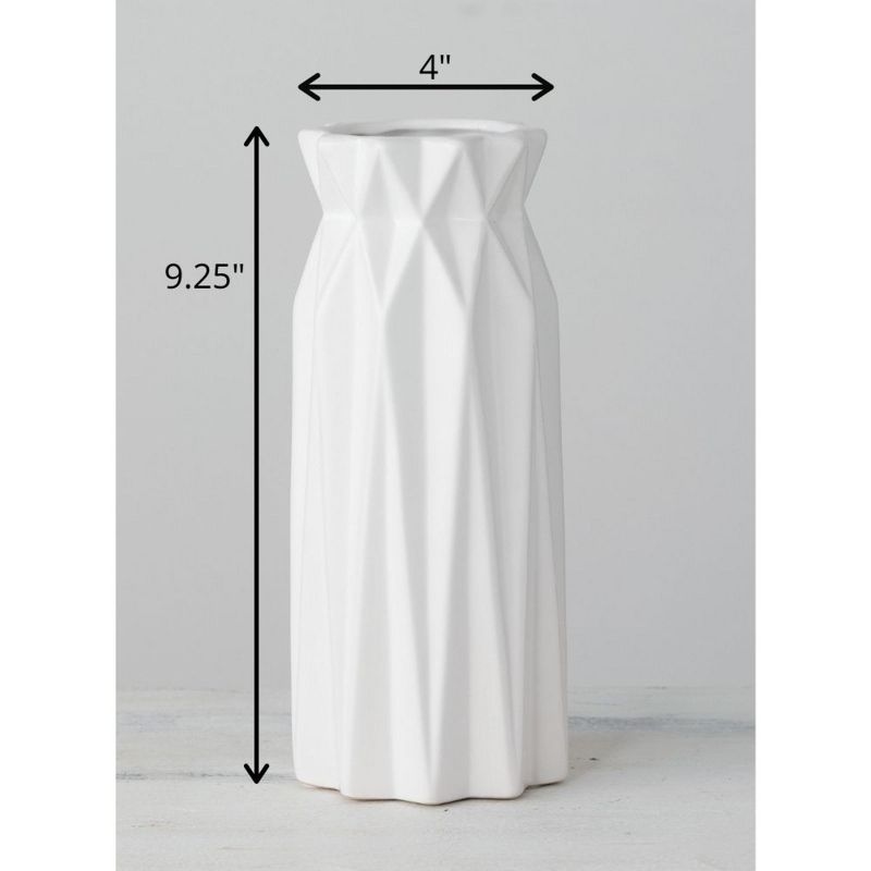 Sullivans Origami White Decorative Vase, 4 of 5