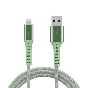 Nautica C65 Lightning To Usb-A Cable – MFi Certified, Premium Braided Design, Fast Charging & Data Transfer, Compatible with Apple, Samsung and More - 1 of 4