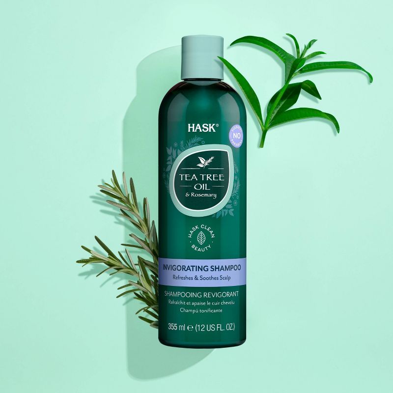 Hask Tea Tree &#38; Rosemary Oil Scalp Care Shampoo - 12 fl oz, 4 of 9