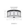 Capital Lighting Rylann 3 - Light Flush Mount in  Matte Black - 2 of 3