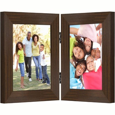 Americanflat Hinged Picture Frame with shatter-resistant glass - Available in a variety of sizes and styles
