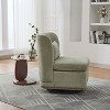 CAVINAS 25.2 "Wide Modern Chenille Swivel Accent Chair, Upholstered Lounge Chair with Metal Base and Pillow - 3 of 4