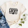 Simply Sage Market Checkered Lucky Shamrock Short Sleeve Tee - 3 of 4