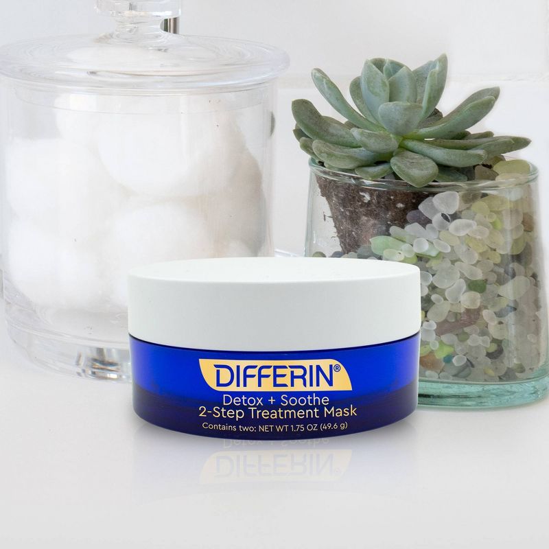 Differin Detox and Soothe 2-Step Treatment Clay Face Mask - 1.75oz, 5 of 7