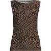 Lands' End Women's Sleeveless Silky Knit Drape Front Top - 3 of 4