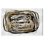 24" x 36" Take Me Higher Abstract Unframed Canvas Wall Art in Gold - Oliver Gal