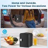 Kismile Mini Fridge, 4L Capacity for 6 Cans(350ml), Fruits, Refrigerating Makeup and Skincare (Black) - 2 of 4