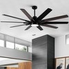 YUHAO 84 in. Indoor Industrial Aluminum Blades Reversible DC Motor Ceiling Fan with Light and Remote Control - 2 of 4