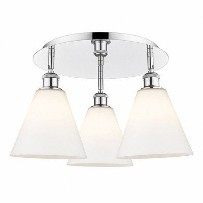 Berkshire - 3 Light Flush Mount In Industrial Style-10.5 Inches Tall and 19.75 Inches Wide