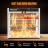 ROVSUN Commercial Food Warmer Display with Adjustable Shelf, 3-Tier Electric Countertop Warmers for Chicken, Bread, Pizza Warmer 800W 86℉-185℉ - 2 of 4