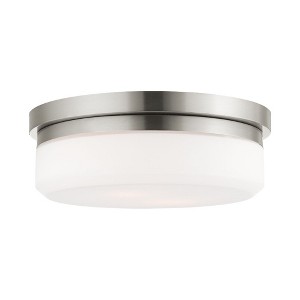 Livex Lighting Stratus 2 - Light Flush Mount in  Brushed Nickel - 1 of 1