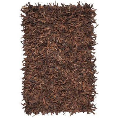 Leather Shag LSG601 Handwoven Rugs - Safavieh