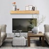 VEVOR Fireplace Mantel, 60" x 8" x 6", 50 lbs Weight Capacity, Natural Wood Mantel for Over Fireplace, Wall Mounted Floating Farmhouse Shelf, Natural - 2 of 4