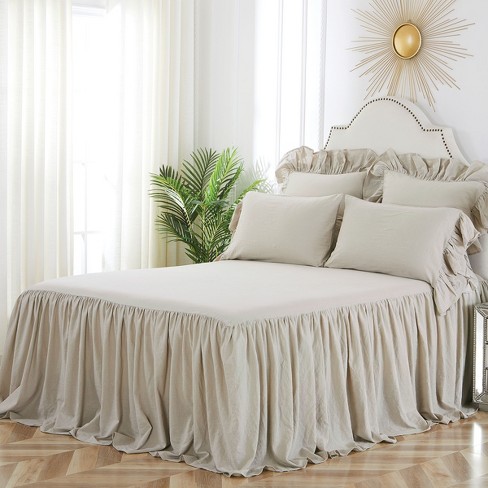 C F Home Ruffled Queen Bedspread, How Big Is A Queen Size Bedspread