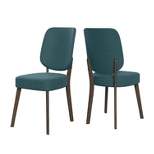 Set of 2 Soel Mid-Century Modern Armless Dining Chairs - Handy Living