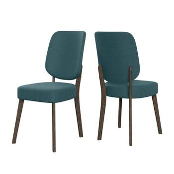 Set of 2 Soel Mid-Century Modern Armless Dining Chairs - Handy Living