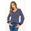 WEST K Women's Demi Raglan Long Sleeve V-neck Pullover - 2 of 4