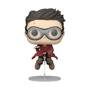 Funko POP! Movies: Harry Potter Harry with Broom Quidditch Vinyl Figure - 1 of 3