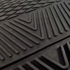 Fanmats 27 x 17 Inch Universal Fit All Weather Protection Vinyl Front Row Floor Mat 2 Piece Set for Cars, Trucks, and SUVs, NFL Las Vegas Raiders - 4 of 4
