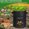 GOTGELIF 6-Pack 10 Gallon Protable Grow Bags with Flap Perfect for Potatoes Veggies Flowers - 2 of 4