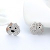 Pitbull Dog 3d Stud Earrings for Women Sterling Silver Cz Ginger Lyne Collection - 4 of 4