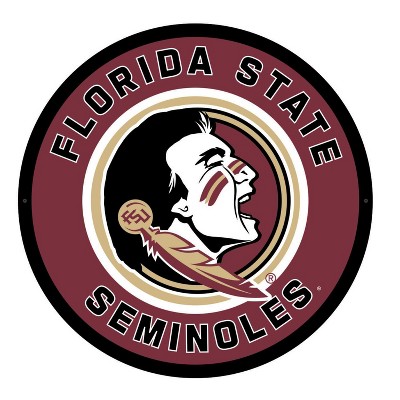 Evergreen Ultra-Thin Edgelight LED Wall Decor, Round, Florida State University- 23 x 23 Inches Made In USA