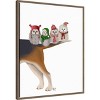Amanti Art Christmas Bummer Owls by Fab Funky Canvas Wall Art Print Framed 23-in. W x 28-in. H. - 2 of 4