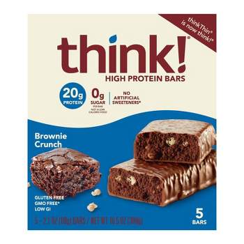 think! High Protein Brownie Crunch Bars - 2.1oz/5ct
