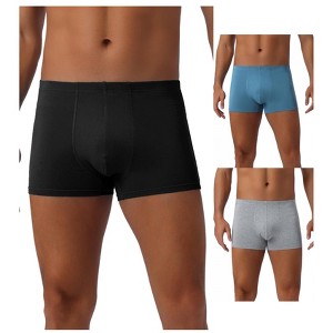 INSPIRE CHIC Men's 3 Pack Underwear Regular Fit Soft Comfortable Basic Boxer Briefs - 1 of 4