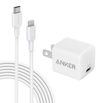 Anker Powerport+ Atom Iii 45w Usb-c / 15w Usb-a Dual Port Wall Charger -  White And Gray : Target