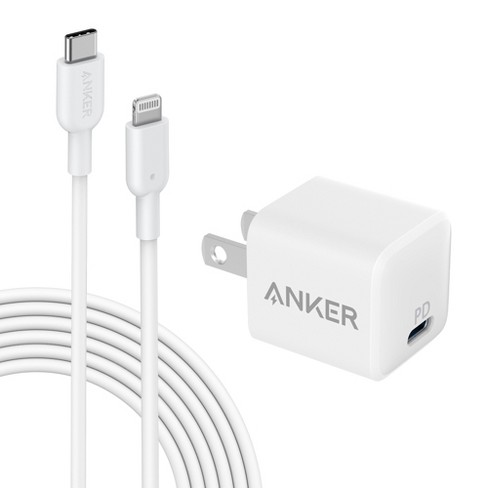 30W USB-C PD Wall Charger, USB-C to Lightning Cable