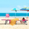 Tangkula Outdoor Folding Chaise 5-Position Lounge Chair w/ Face Hole & Adjustable Footrest - 3 of 4