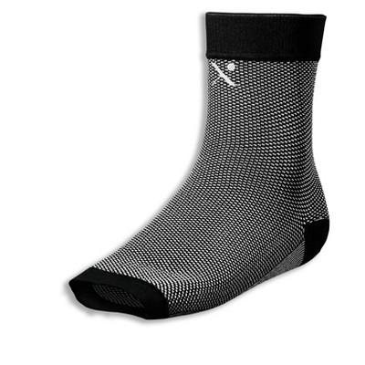 Nufabrx Maximum Strength Compression and Pain Relief Ankle Sleeve - Gray