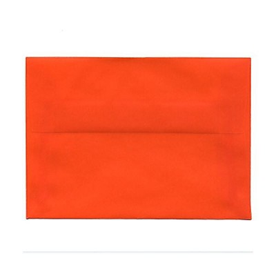 JAM Paper 4Bar A1 Translucent Vellum Invitation Envelopes 3.625x5.125 Orange 1591617