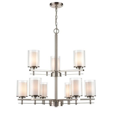 Millennium Lighting Huderson 9 - Light Chandelier in  Brushed Nickel