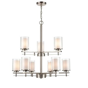 Millennium Lighting Huderson 9 - Light Chandelier in  Brushed Nickel - 1 of 1