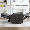 KWPZQEB Dual Motor Infinite Position Recliner Chair, Single Sofa with 8-Point Vibration Massage & Lumbar Heating, Wide Reclining Sofa for Living Room - 2 of 4